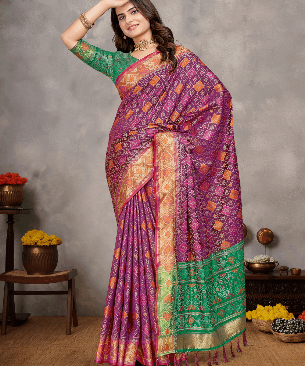 Special Edition Pure Handloom Ikkat Patola Silk Sarees