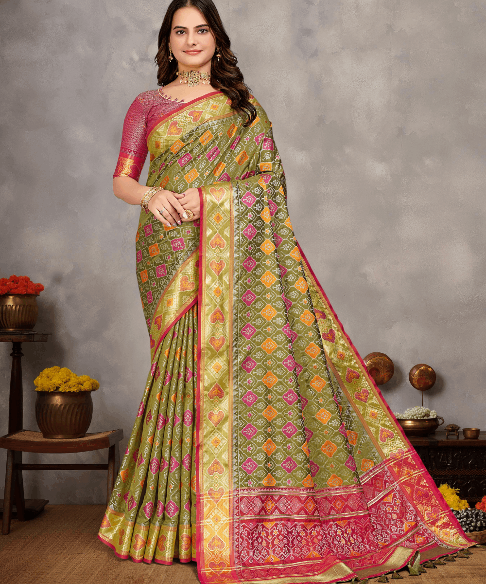 Special Edition Pure Handloom Ikkat Patola Silk Sarees