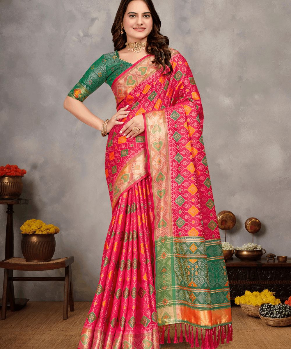 Special Edition Pure Handloom Ikkat Patola Silk Sarees