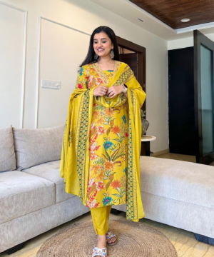 Comfort Fit Cotton Suit Set with Dupatta – Everyday & Outing Wear-10