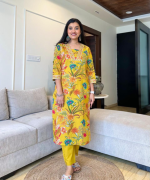 Comfort Fit Cotton Suit Set with Dupatta – Everyday & Outing Wear-5