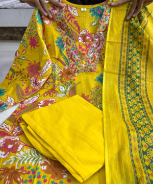 Comfort Fit Cotton Suit Set with Dupatta – Everyday & Outing Wear-9
