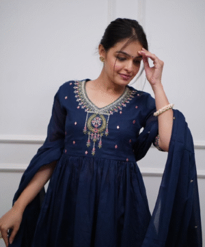 Mulmul Cotton 60.60 Embroidered Sharara Set with Gota Work Dupatta-7