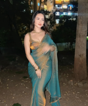Trending Designer Frandy Crush Saree with Katdana Moti Lace Border-2