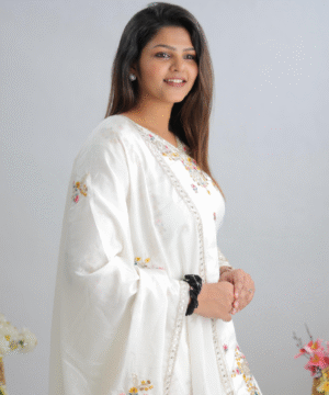 Embroidered Pure Chinon Silk Sharara Set with Dupatta – NF3806 (2)