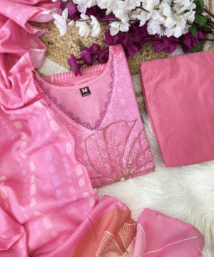 Heavy Shifli Cotton Suit Set with Digital Print & Khatli Handwork – NF3644 (10)