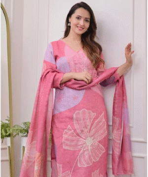 Heavy Shifli Cotton Suit Set with Digital Print & Khatli Handwork – NF3644 (5)