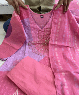 Heavy Shifli Cotton Suit Set with Digital Print & Khatli Handwork – NF3644 (9)